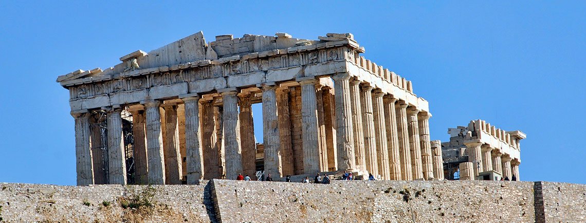 Vista del PArtenón de Atenas